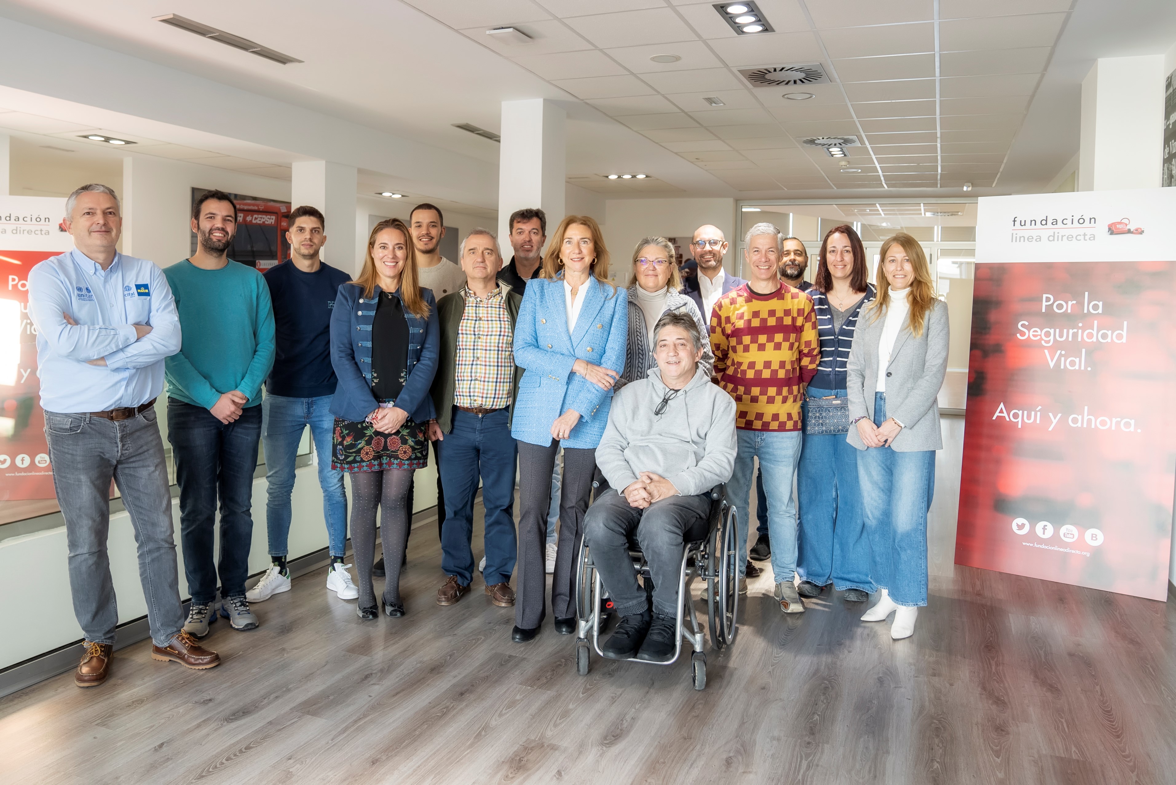 Mar Garre con los alumnos del curso